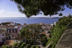Blick vom Jardim do Castelo San Jorge