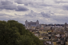 Blick zum Denkmal des Vittorio Emanuele II