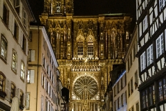 Strasburger Münster bei Nacht