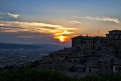 Sonnenuntergang in Volterra